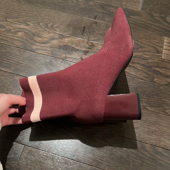 Zara Sock Heeled Boot Eu 38 - Picture 4 of 6
